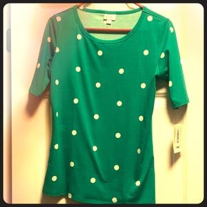Teal Polka Dot Small Gigi